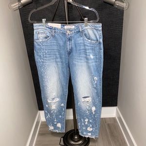 FLYING MONKEY DISTRESSED BOYFRIEND DENIM JEAN PANT